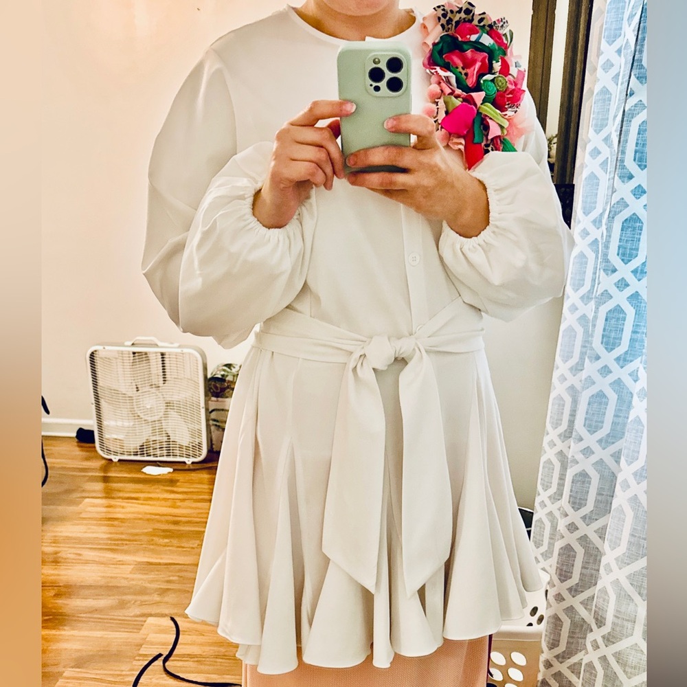 Gianni Bini White Button-Front Top